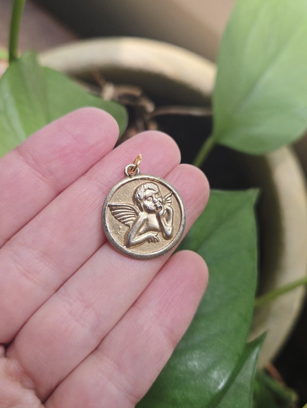 Vintage Angel Cherub Pendant
